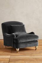 Anthropologie Velvet Glenlee Chair, Wilcox