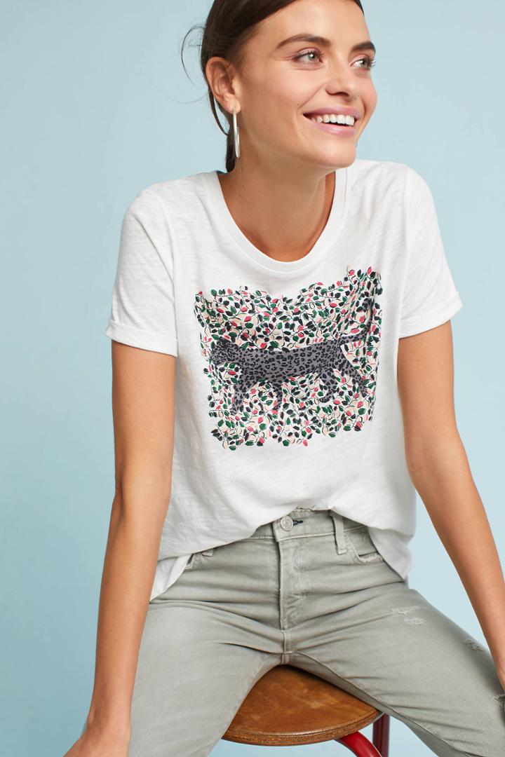 Anthropologie Jungle Graphic Tee