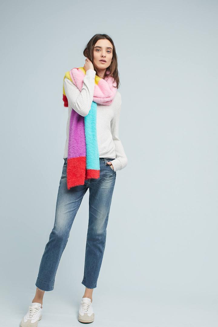 Ag Jeans Ag Ex-boyfriend Mid-rise Relaxed Cropped Jeans