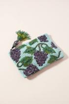Anthropologie Pouch Embellished Grape