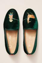 Anthropologie Del Toro Velvet Llama Flats