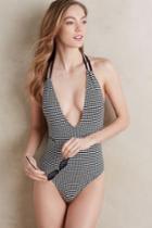 Solid & Striped Alexandra Maillot Black & White