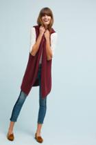 21 Main Cozy Longline Sweater Vest