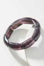 Anthropologie Purple Resin Stretch Bracelet