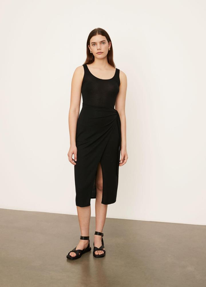 Vince Scoop Neck Camisole Wrap Dress