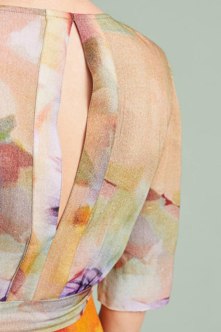 Bl-nk Jarvia Watercolor Wrap Dress