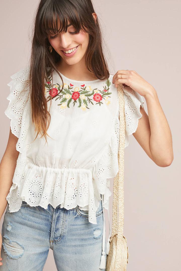 Dra Mercato Embroidered Blouse
