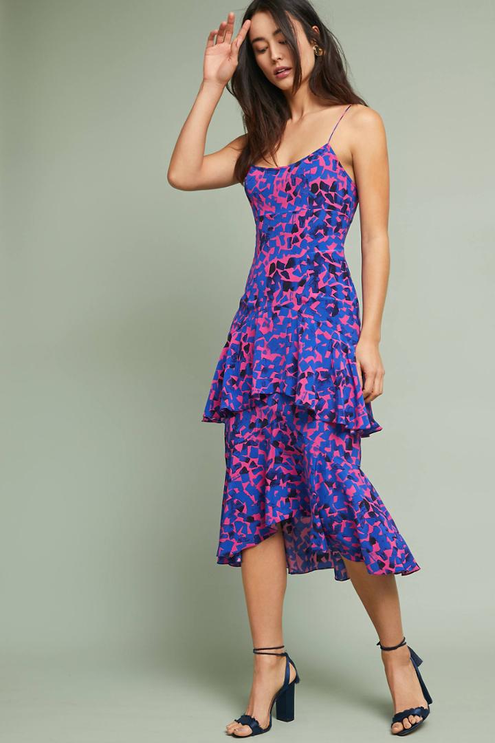 Tracy Reese Flounced Confetti Dress