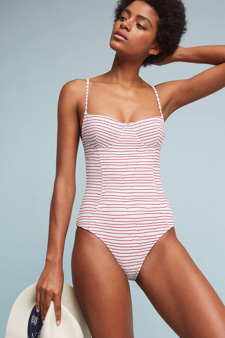 Onia Jemalyn Striped One-piece