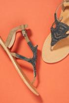 Anthropologie Jacey Beaded Sandals
