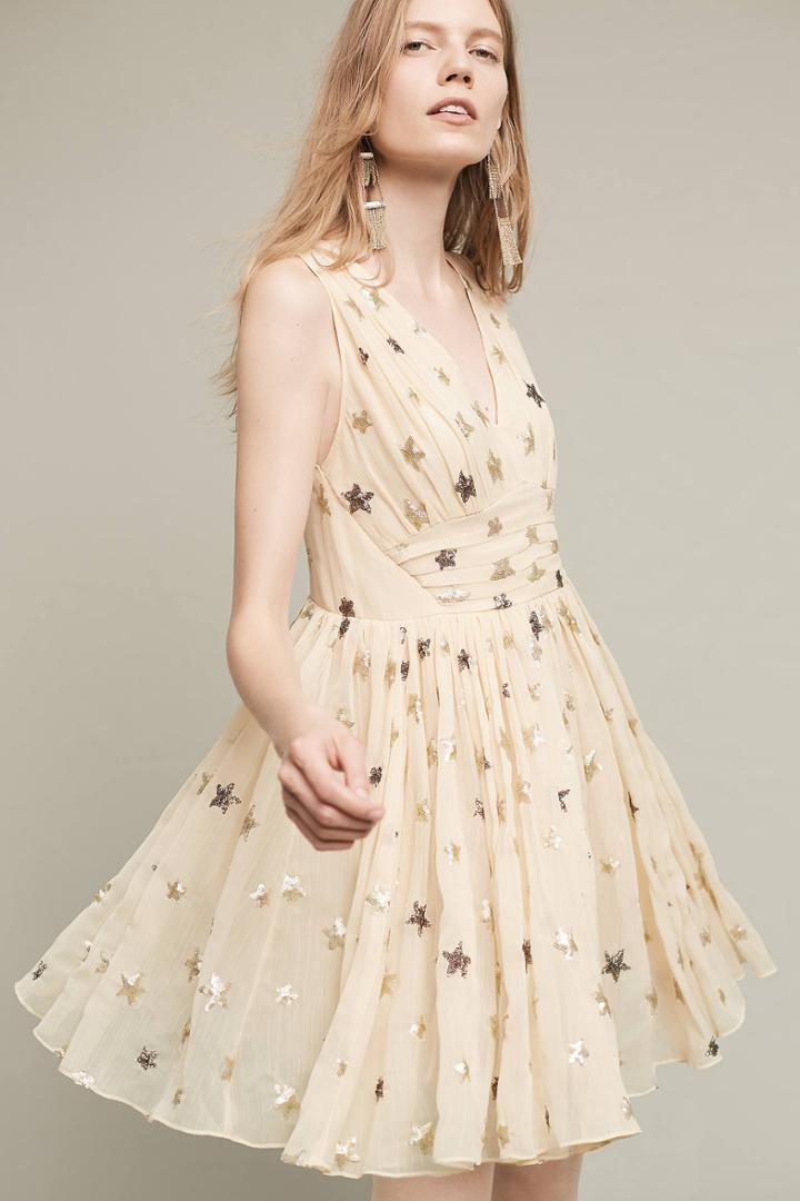 Ranna Gill Sequined Stars Dress