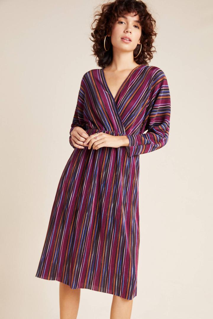 Caara Gillian Pleated Midi Dress