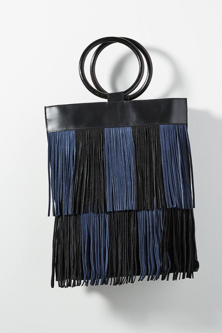 Anthropologie Alana Fringed Tote Bag