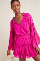 Misa Chantal Bell-sleeved Mini Dress