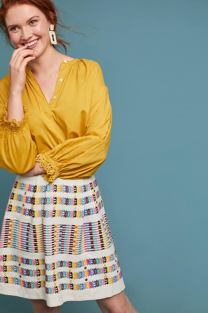 Akemi + Kin Beaded Rainbow Skirt