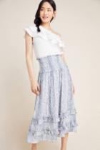 Steele Desiree Snake-printed Midi Skirt