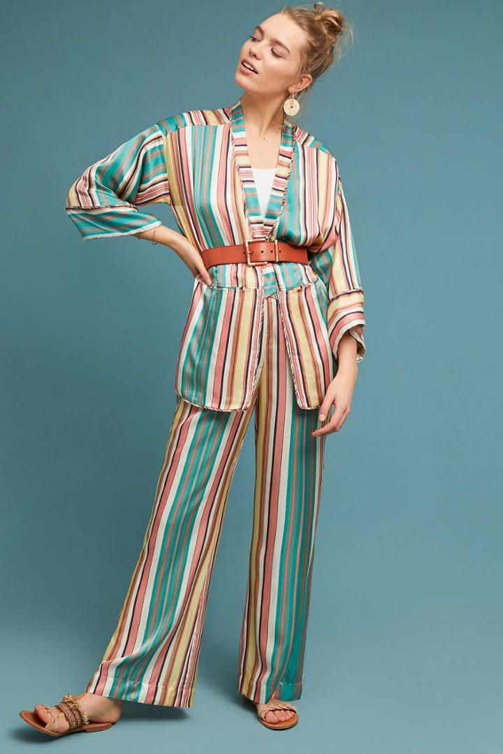 Burning Torch Trellis Reversible Kimono