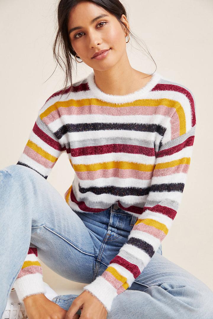 Cupcakes And Cashmere Rach Textured Pullover