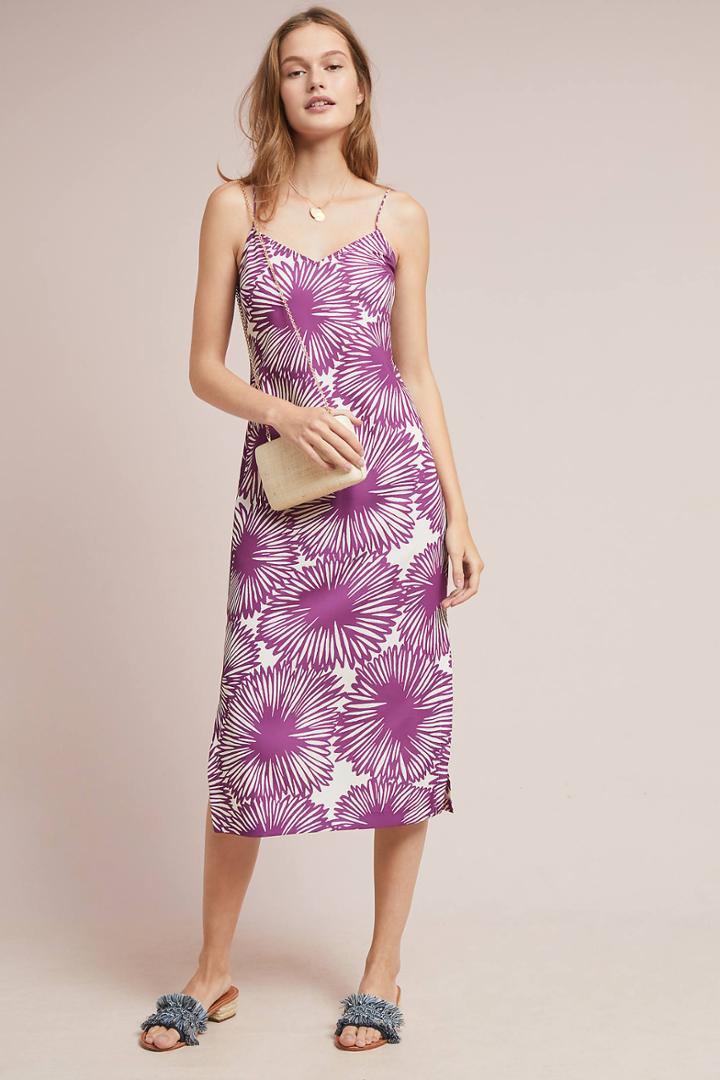 Tracy Reese X Anthropologie Sunburst Slip Dress