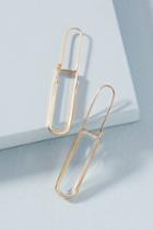 Anthropologie Cadence Linear Hoop Earrings