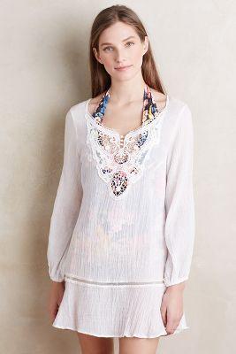 Eberjey Natalya Cover-up White S/m Swimwear