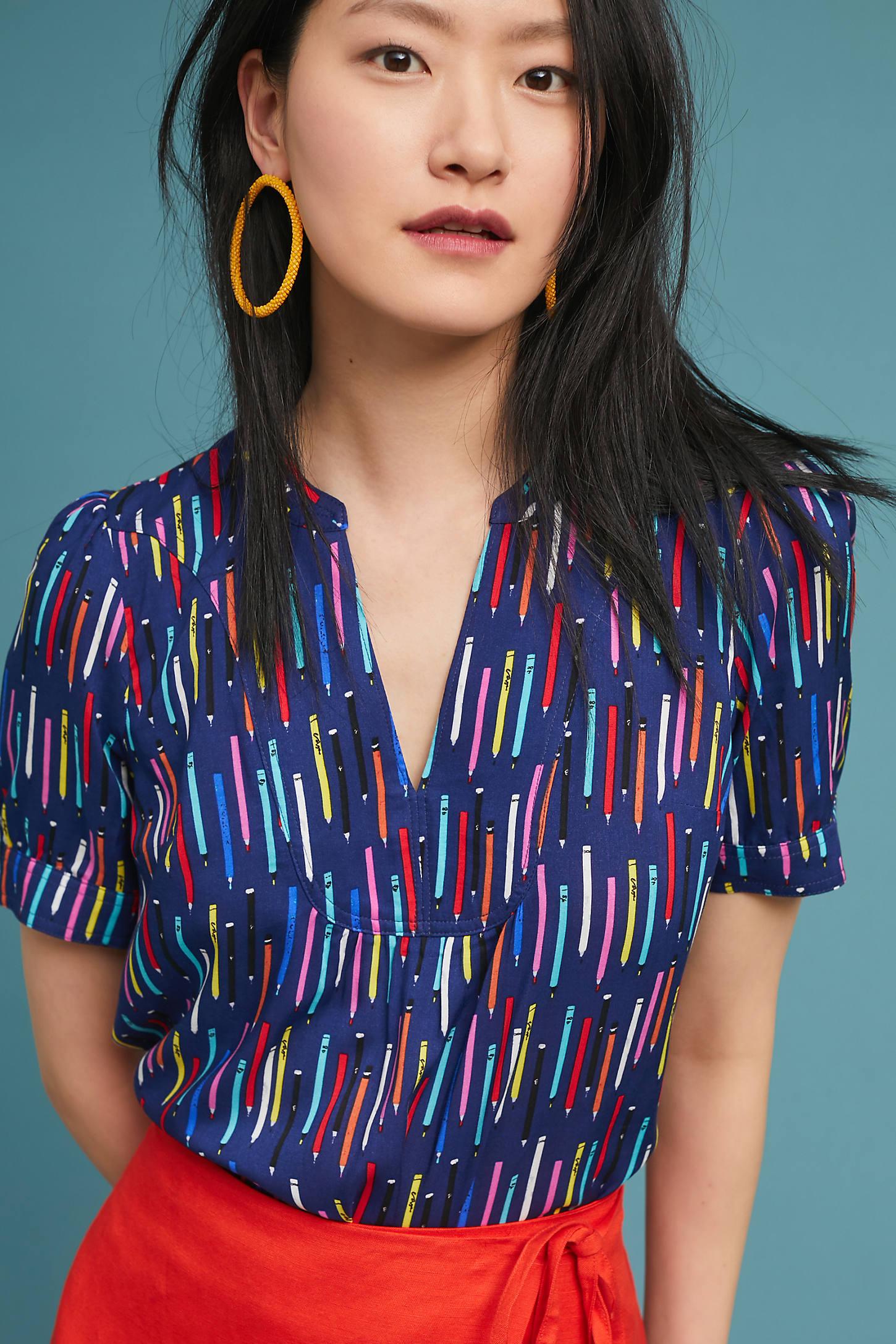 52 Conversations By Anthropologie Colloquial Blouse LookMazing