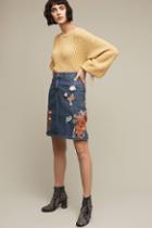 Cecilia Prado Gardener's Denim Pencil Skirt