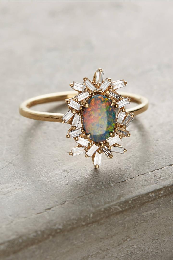 Suzanne Kalan One-of-a-kind Opal Diamond Ring