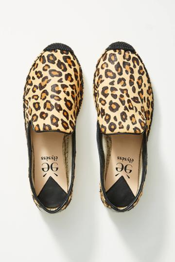 Elysess Leopard-printed Espadrille Flats