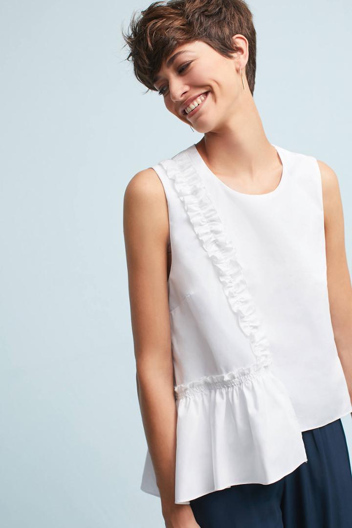 Prose & Poetry Ruffled Asymmetrical Top