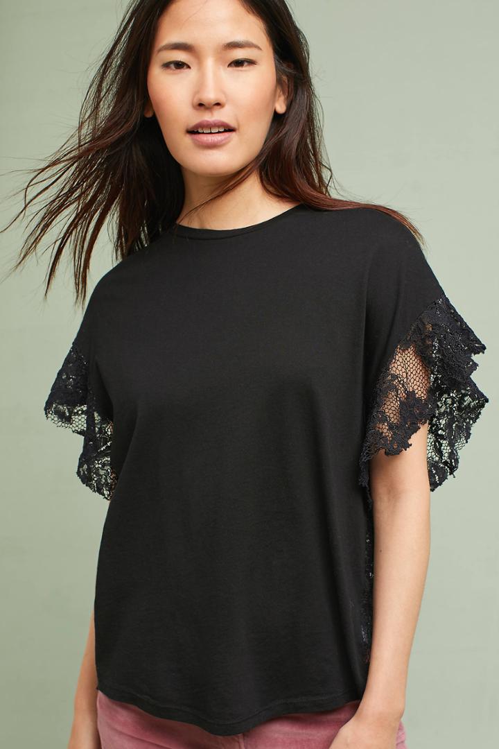 Ag Jeans Ag Sofi Lace-back Tee