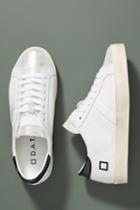D.a.t.e. Black + White Leather Sneakers