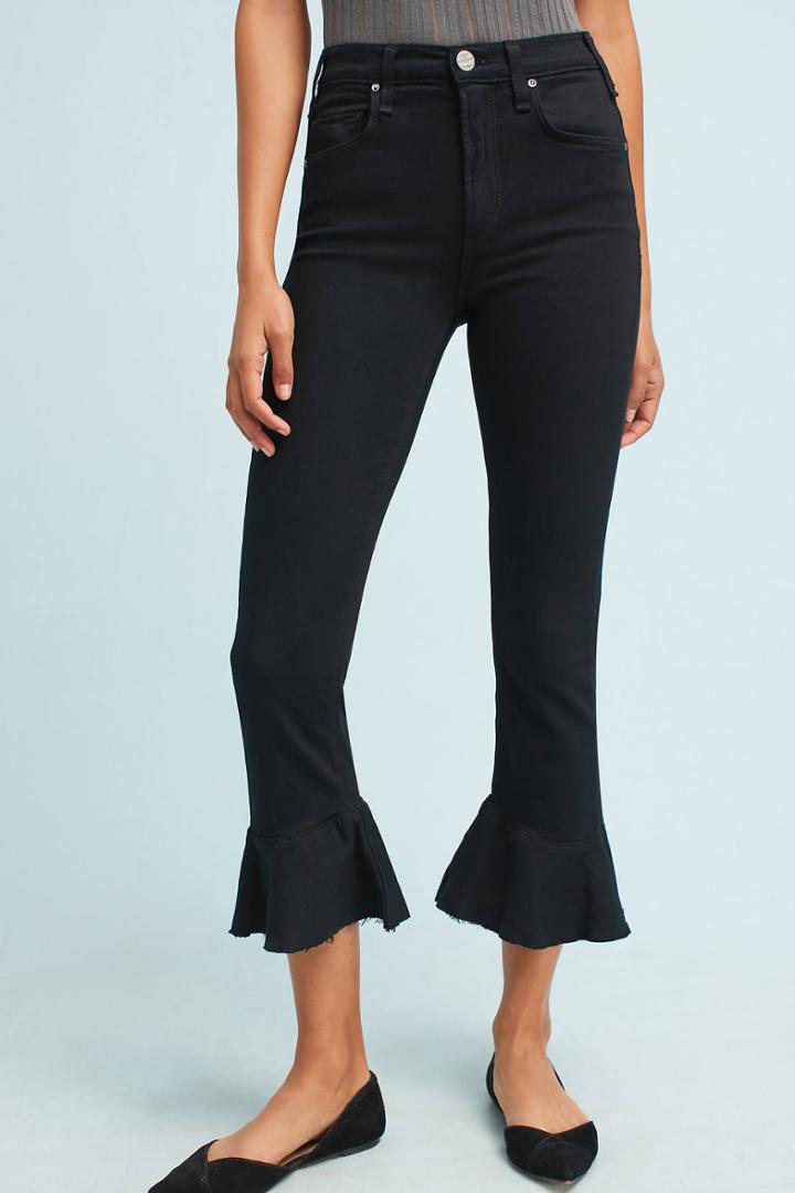 Mcguire Bohemia Mid-rise Flounced Jeans