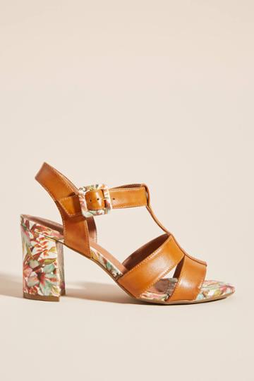 Capelli Rossi Floral-printed Heeled Sandals
