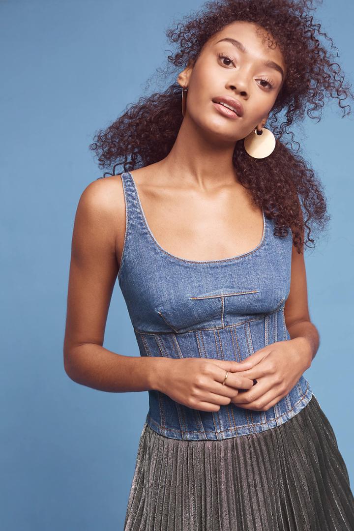 Maeve Denim Corset Cami