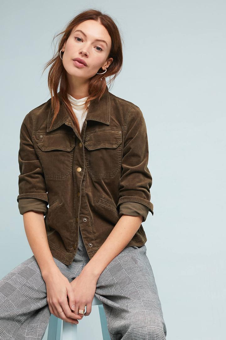 Anthropologie Corduroy Trucker Jacket
