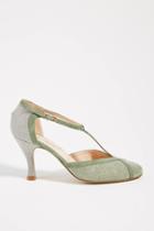 Lenora Green Sparkle Heels