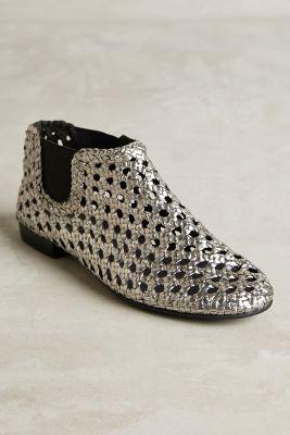 Elodie Bruno Baby Jane Booties Silver