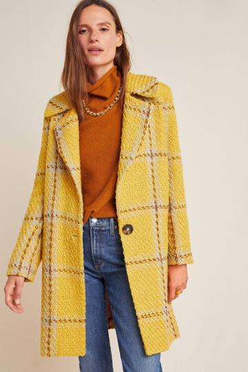 Waverly Grey Nettie Plaid Tweed Coat