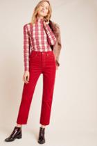 Wrangler Heritage Ultra High-rise Straight Cropped Corduroy Jeans