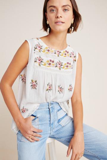 Payal Pratap Embroidered Plisse Blouse