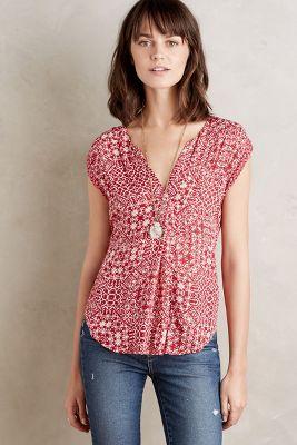 Velvet By Graham And Spencer Isauria V-neck Shell