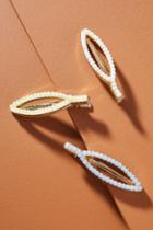 Anthropologie Helena Beaded Hair Clip Set