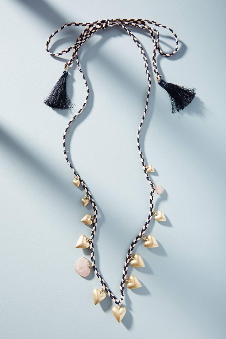 Anthropologie Heartstrings Necklace