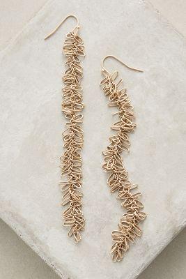 Anthropologie Seagrass Duster Earrings