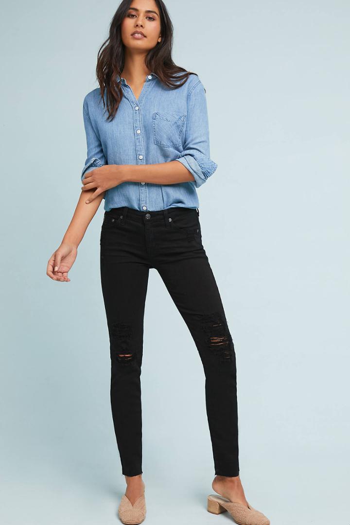 Ag Jeans Ag The Farrah Mid-rise Skinny Jeans