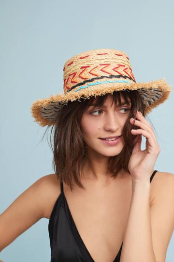 Subtle Luxury Ibiza Striped Boater Hat