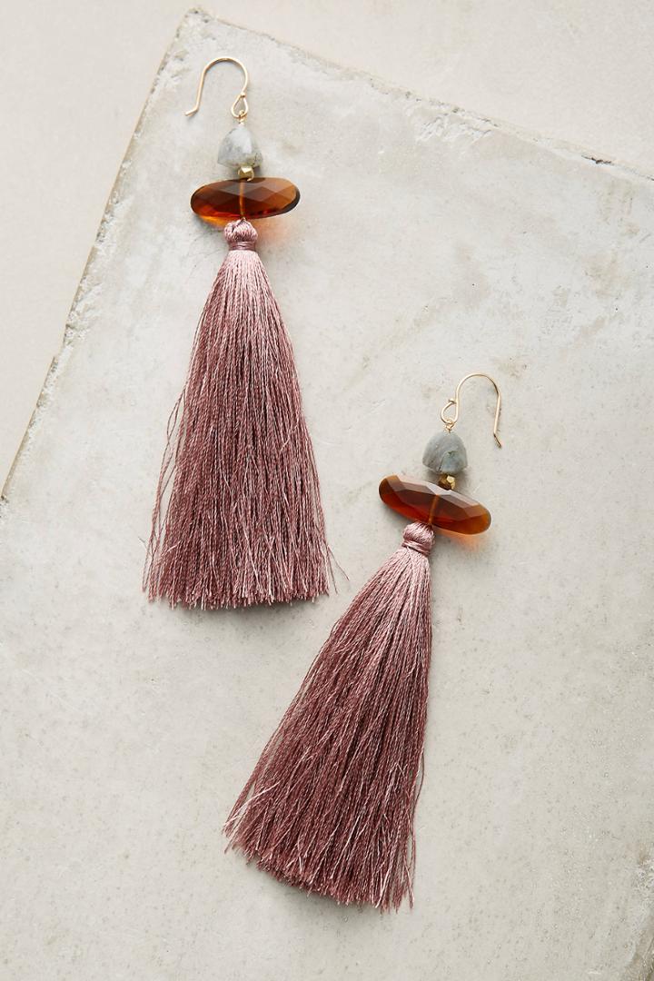 Serefina Clouded Tassel Drop Earrings