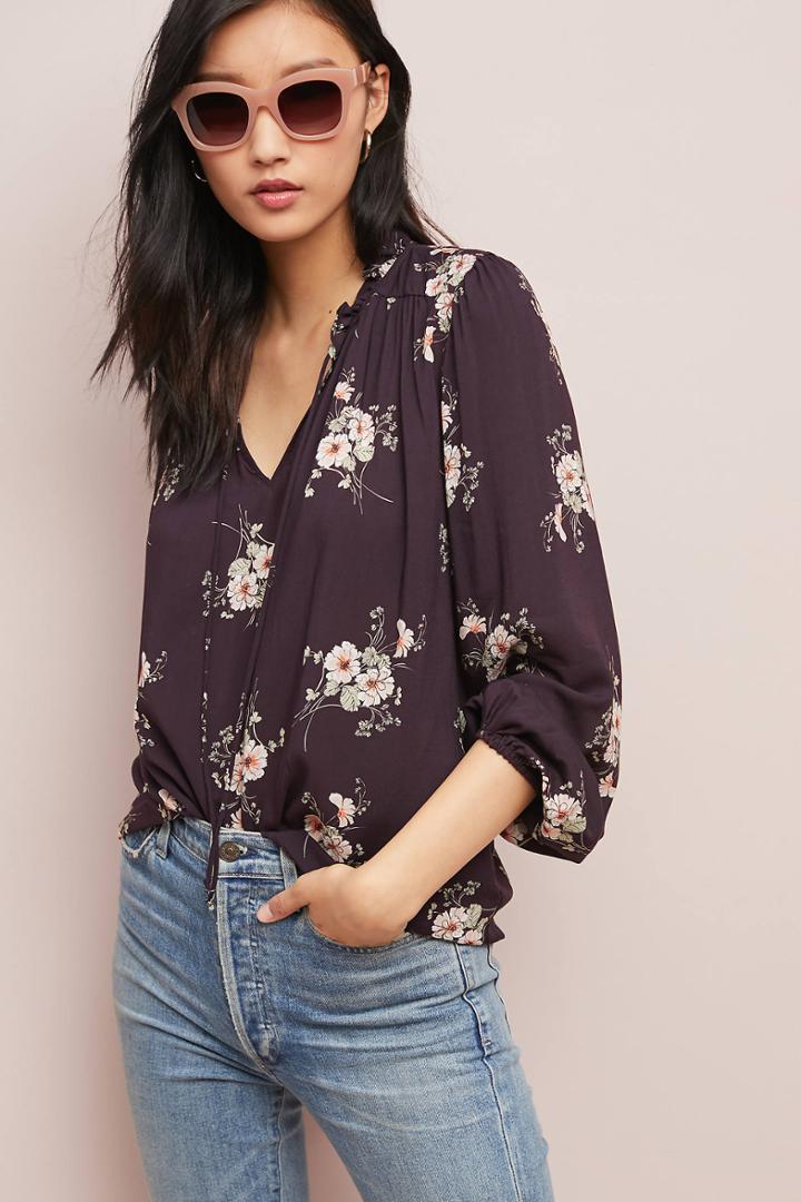 Velvet By Graham & Spencer Adanya Peasant Top