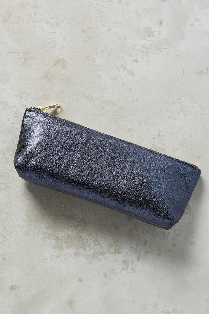 Annie Bukhman Jeweltoned Leather Pencil Pouch